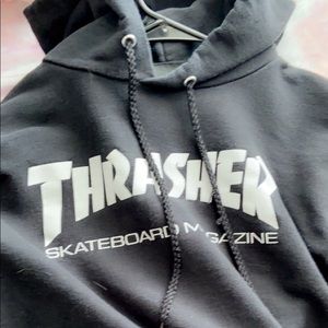 Black thrasher hoodie